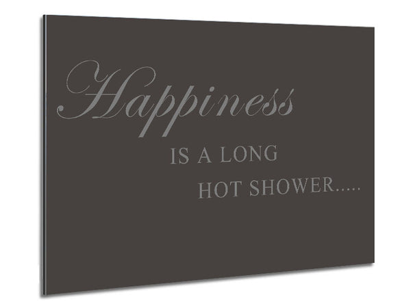 Bathroom Quote Happiness Is A Long Hot Shower Chocolate