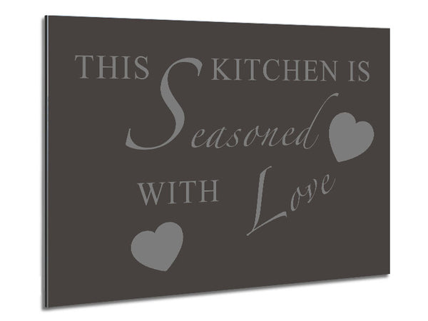 Kitchen Quote This Kitchen Is Seasoned With Love Chocolate