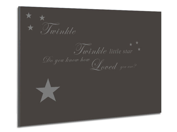 Nursery Quote Twinkle Twinkle Little Star 1 Chocolate