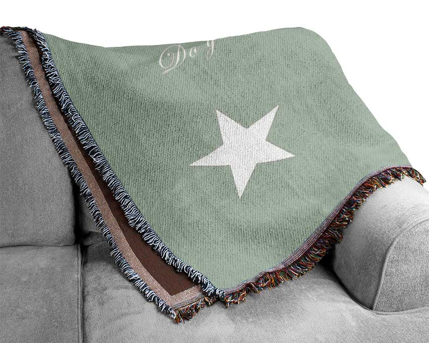 Nursery Quote Twinkle Twinkle Little Star 1 Beige Woven Blanket