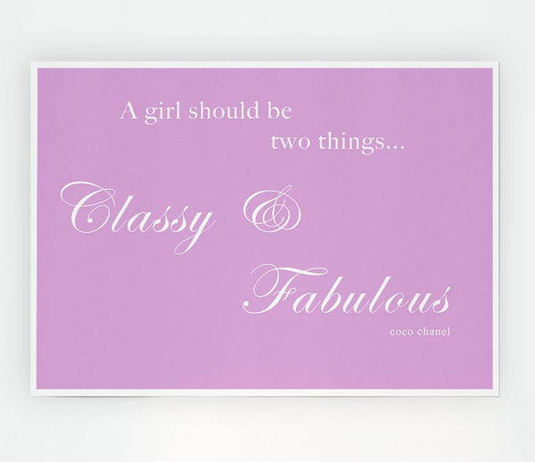 Classy N Fabulous Pink Print Poster Wall Art