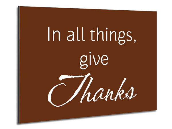 Home Quote In All Things Give Thanks