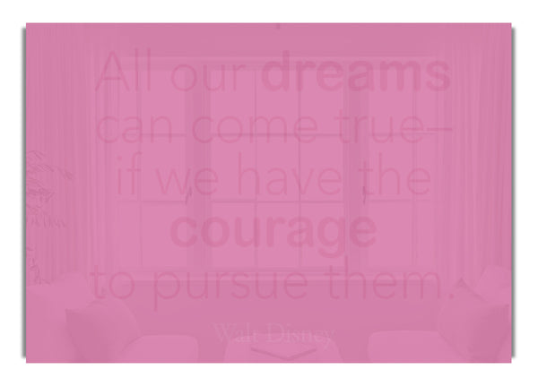 Walt Disney All Our Dreams Pink