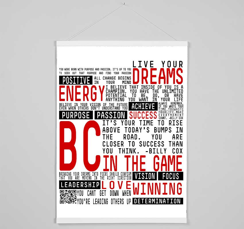 Motivational Quote Live Your Dreams Hanging Poster - Wallart-Direct UK