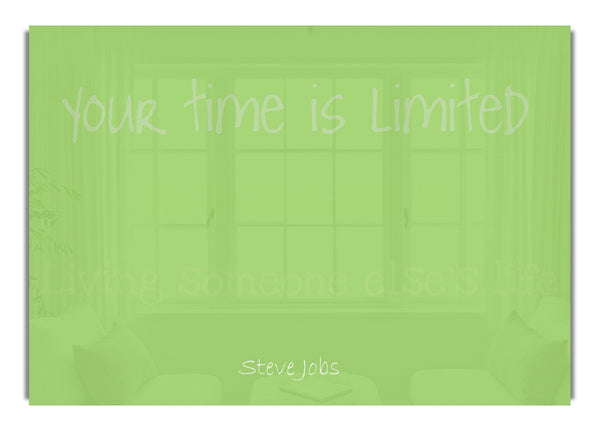 Steve Jobs Quote1 Lime Green