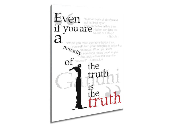 Motivational Quote Gandhi The Truth Is The Truth