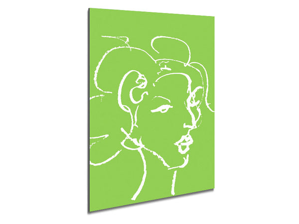 Pretty Lady Sketch Lime Green