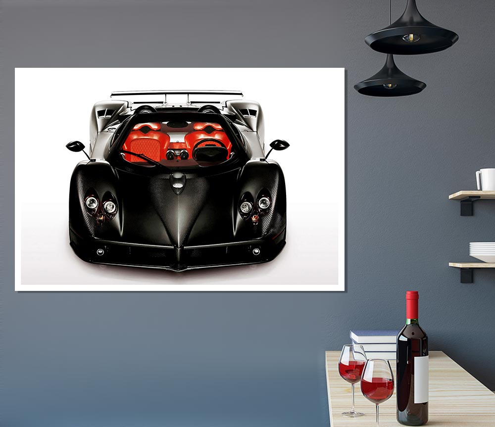 Zonda Jet Black Print Poster Wall Art