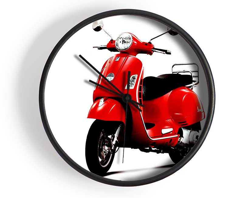 Vespa Mopede Clock - Wallart-Direct UK