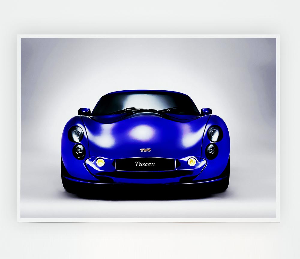 Tvr Tuscan Blue Purple Print Poster Wall Art