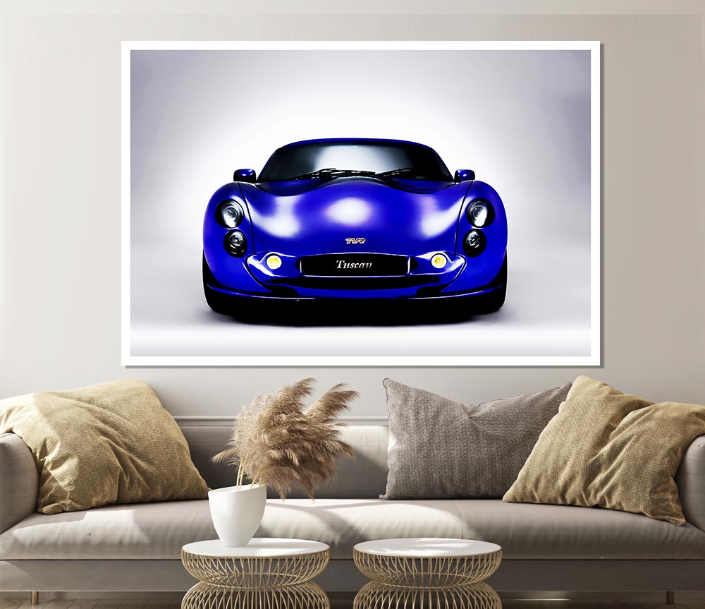 Tvr Tuscan Blue Purple Print Poster Wall Art