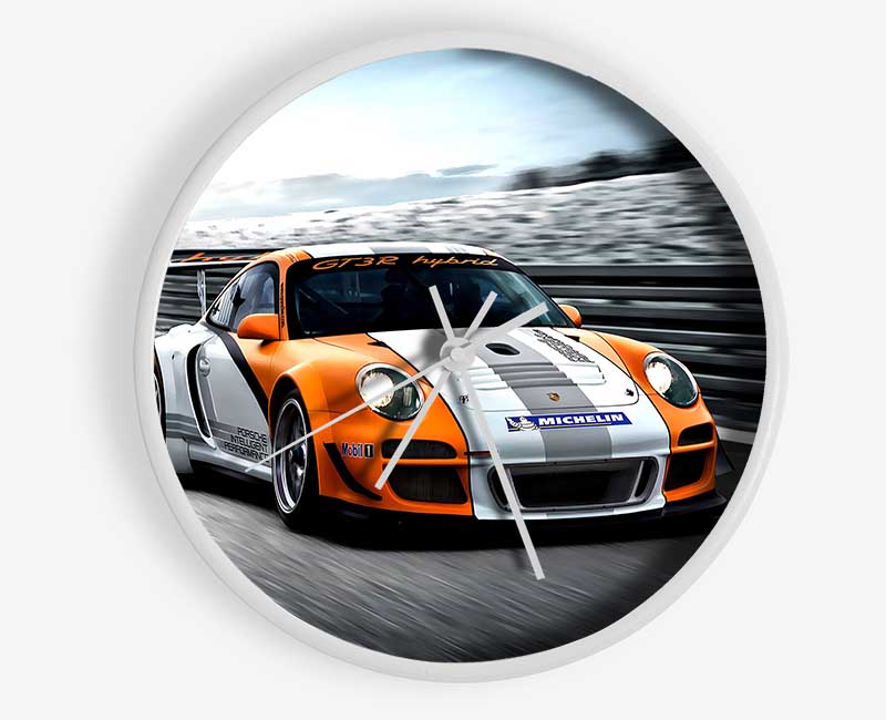 Porsche Gt3 R Hybrid Clock - Wallart-Direct UK