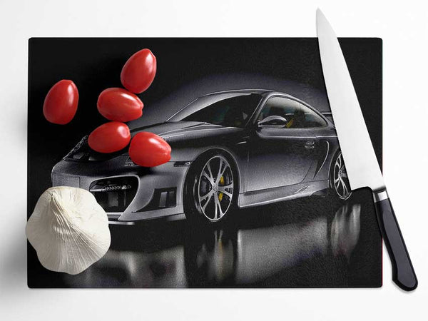 Porsche 911 Turbo Glass Chopping Board