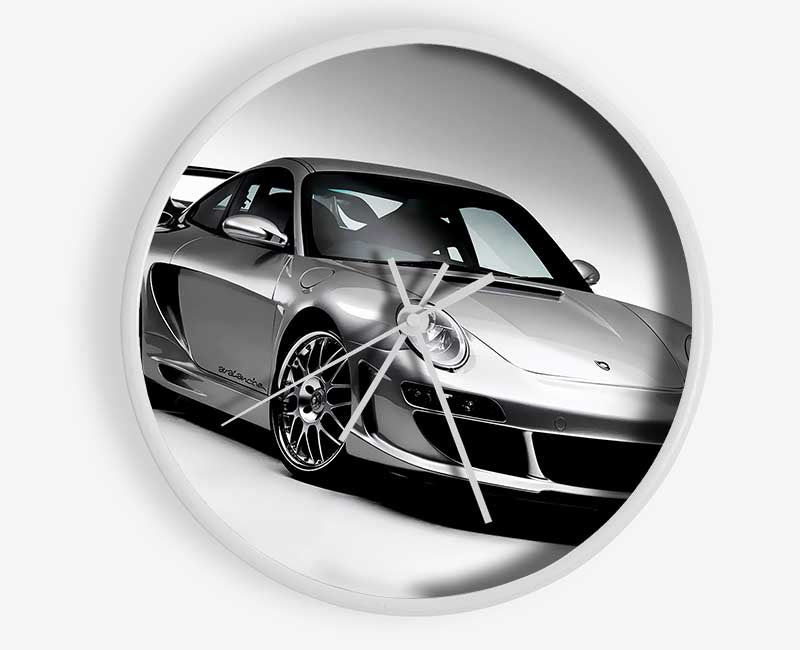 Porsche 911 Silver Clock - Wallart-Direct UK