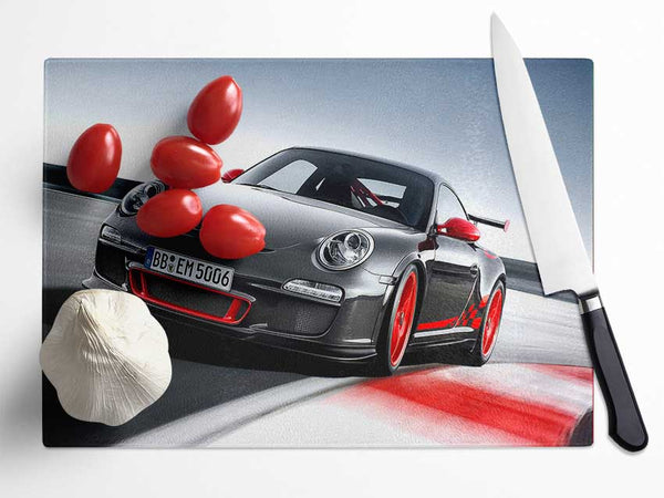 Porsche 911 GT3 RS Glass Chopping Board