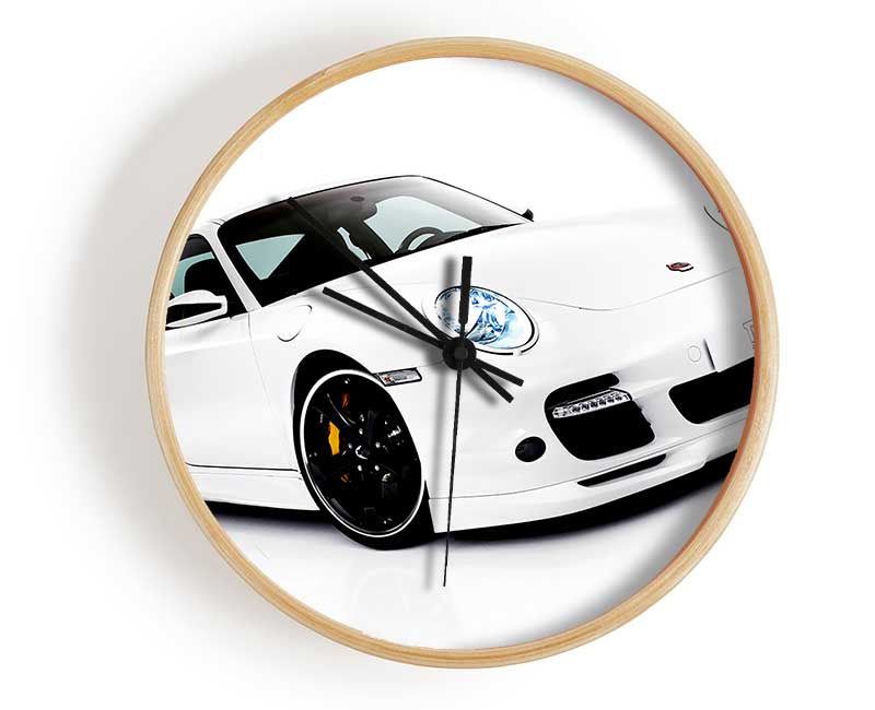 Porsche 911 Gt White Clock - Wallart-Direct UK