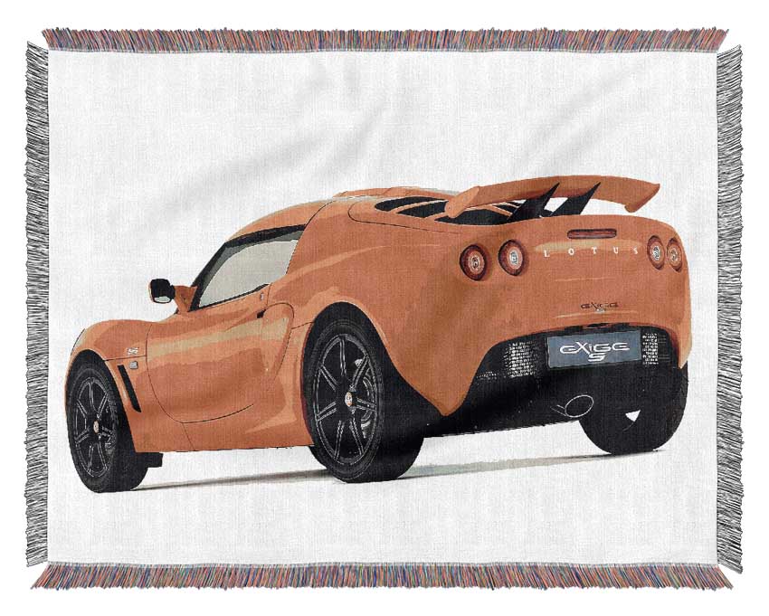 Orange Lotus Elite Rear Woven Blanket