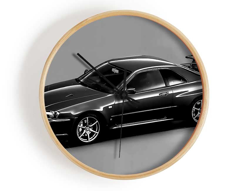 Nissan Skyline Grey Clock - Wallart-Direct UK