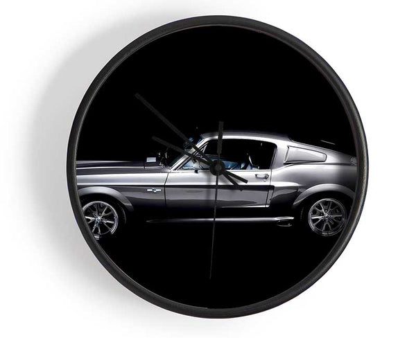 Mustang Fastback Side Profile Clock - Wallart-Direct UK