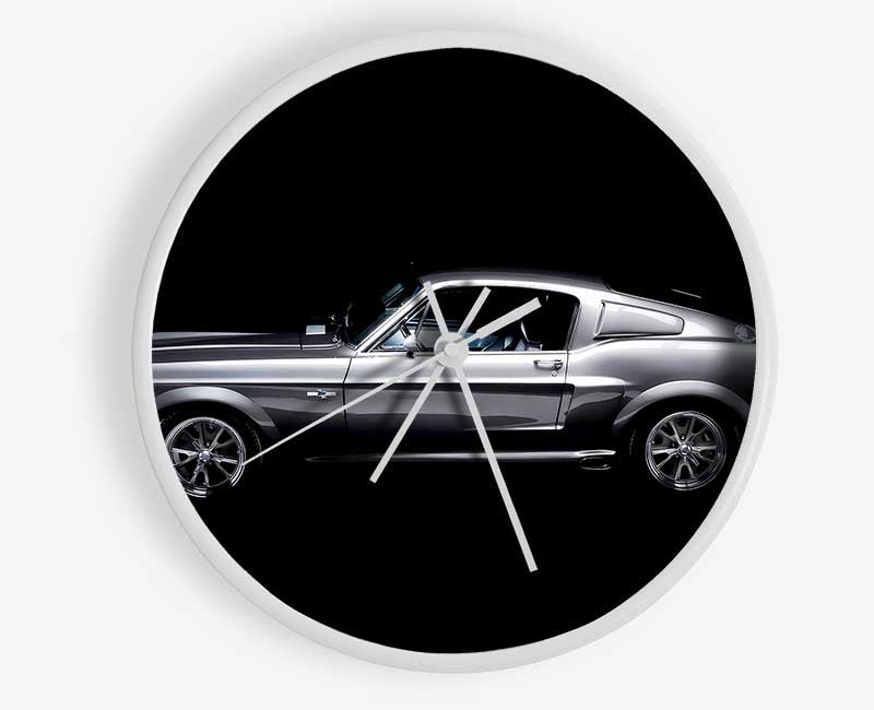 Mustang Fastback Side Profile Clock - Wallart-Direct UK