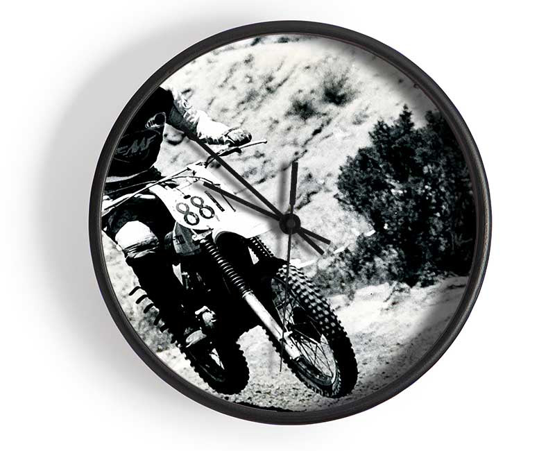 Motorcross Retro Race Clock - Wallart-Direct UK