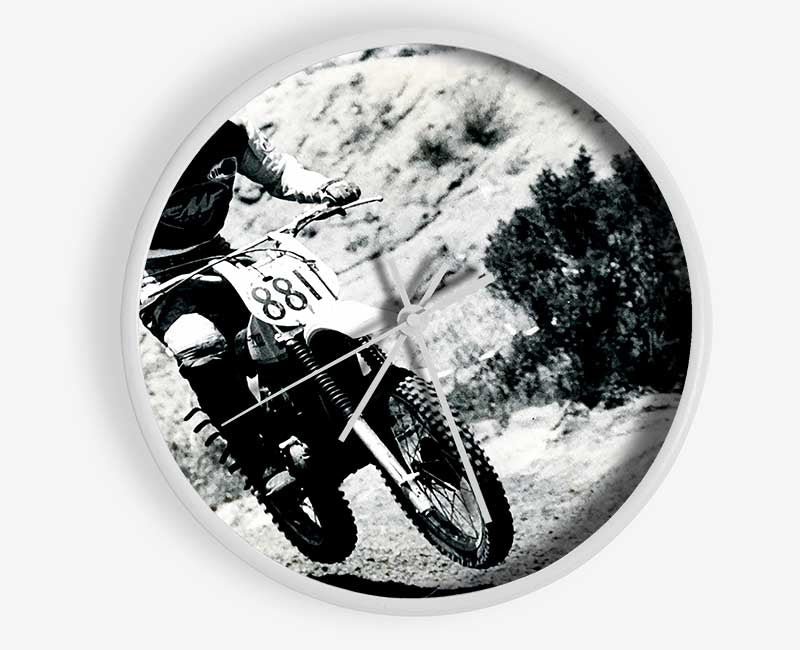 Motorcross Retro Race Clock - Wallart-Direct UK