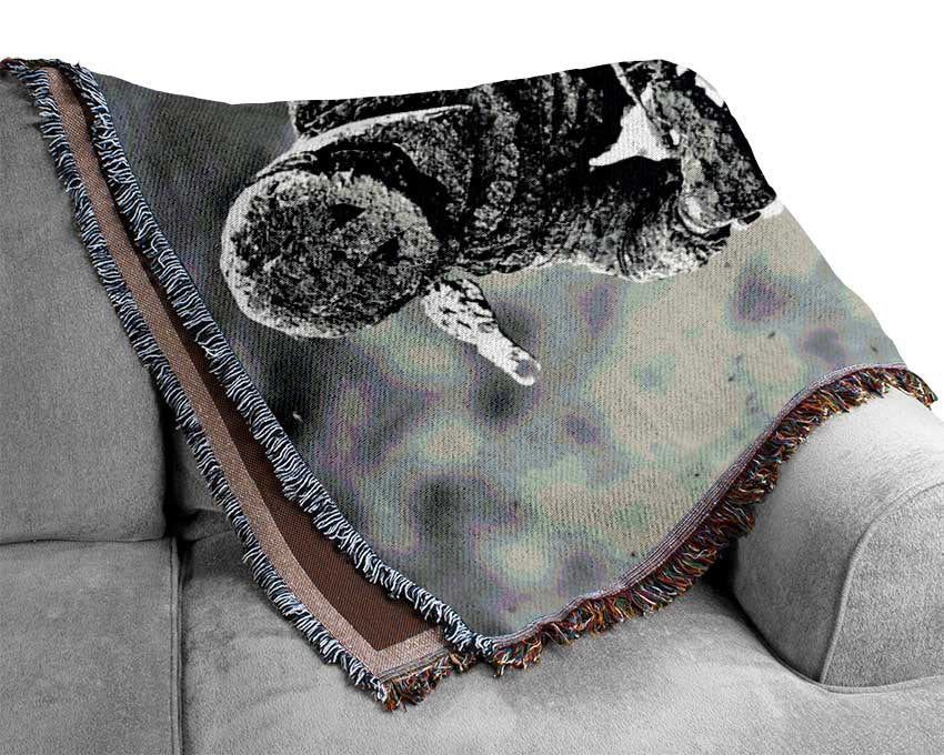 Motorcross Mud Pit Woven Blanket