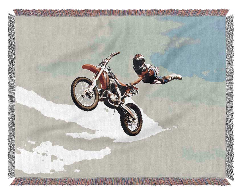 Motorcross Freestyle Woven Blanket