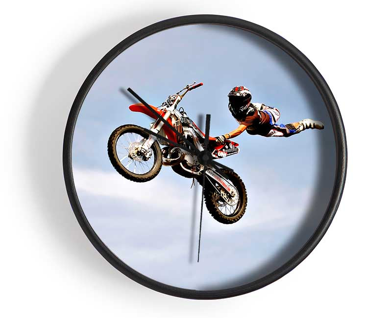 Motorcross Freestyle Clock - Wallart-Direct UK