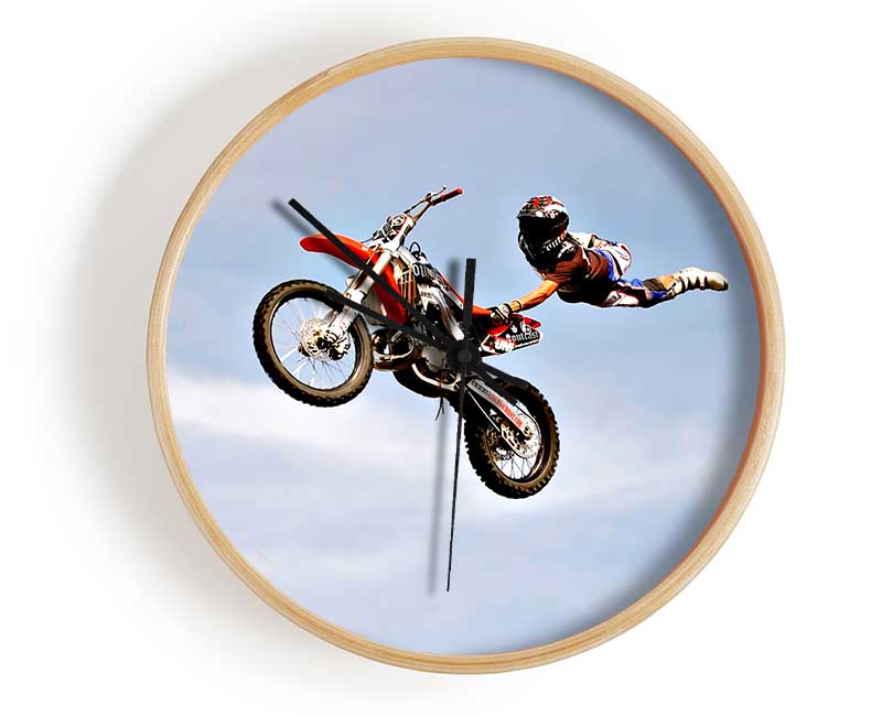 Motorcross Freestyle Clock - Wallart-Direct UK