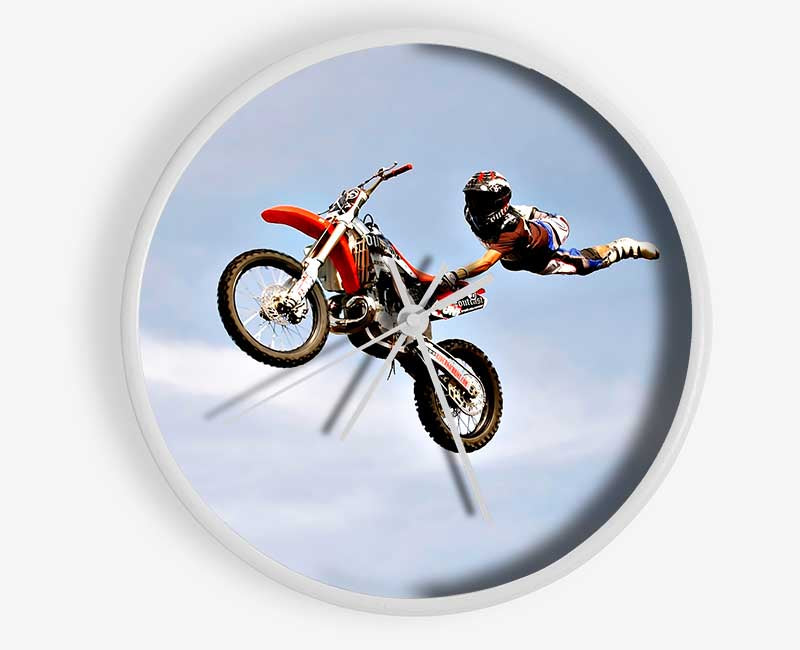 Motorcross Freestyle Clock - Wallart-Direct UK