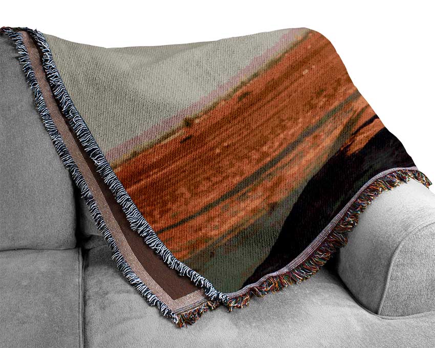 Motorcross Desert Race Woven Blanket