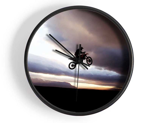 Motorcross Bike Jump Clock - Wallart-Direct UK