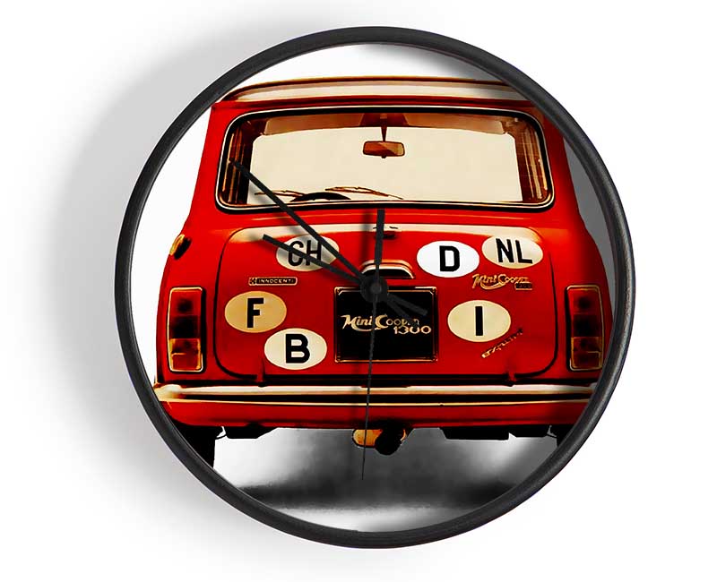 Mini Cooper Retro Rear Clock - Wallart-Direct UK