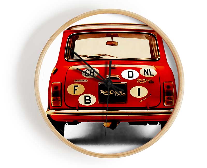 Mini Cooper Retro Rear Clock - Wallart-Direct UK