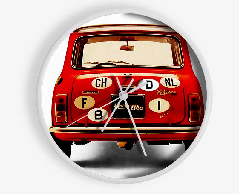 Mini Cooper Retro Rear Clock - Wallart-Direct UK