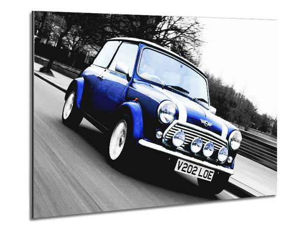 Mini Cooper Retro Blue