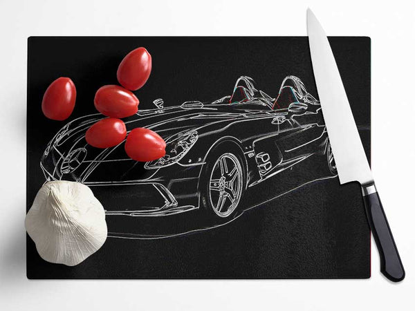 Mercedes Concept Psychedelic Glass Chopping Board