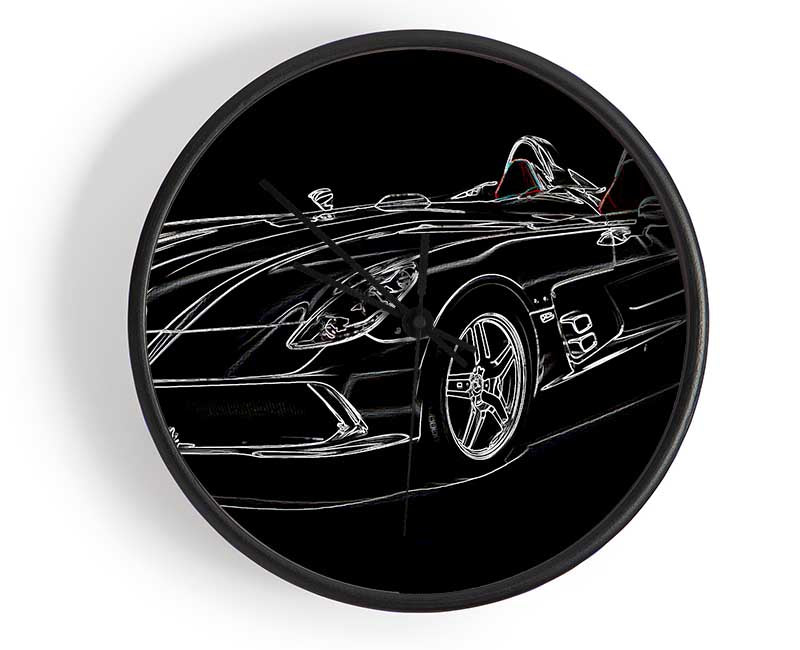 Mercedes Concept Psychedelic Clock - Wallart-Direct UK