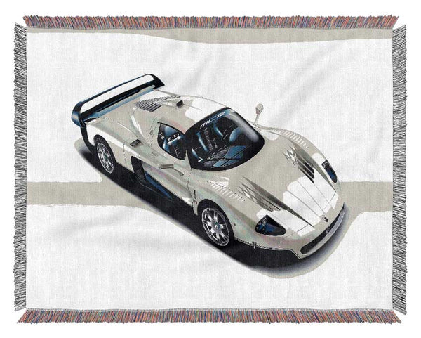 Maserati Racing Machine Woven Blanket