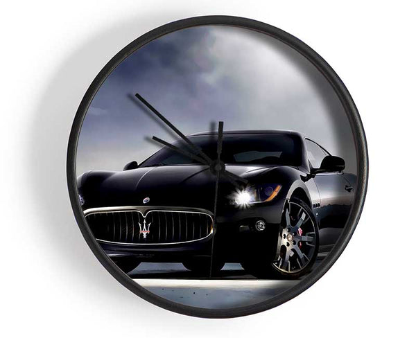 Maserati Black Beauty Clock - Wallart-Direct UK