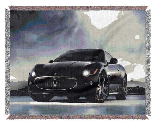 Maserati Black Beauty Woven Blanket