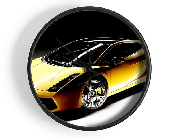 Lamborghini Yellow Stunner Clock - Wallart-Direct UK