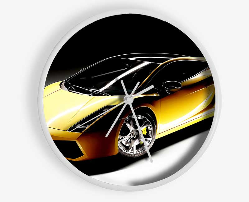 Lamborghini Yellow Stunner Clock - Wallart-Direct UK