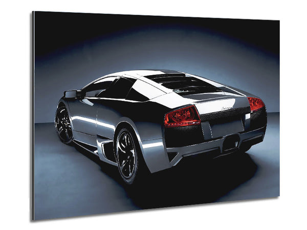 Lamborghini Rear Gunmetal Silver