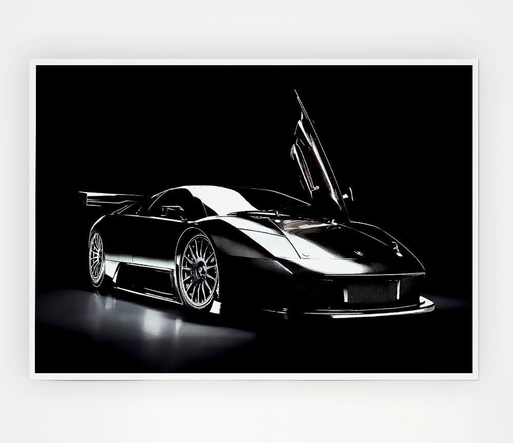 Lamborghini Murcielago Rgt 419 Print Poster Wall Art