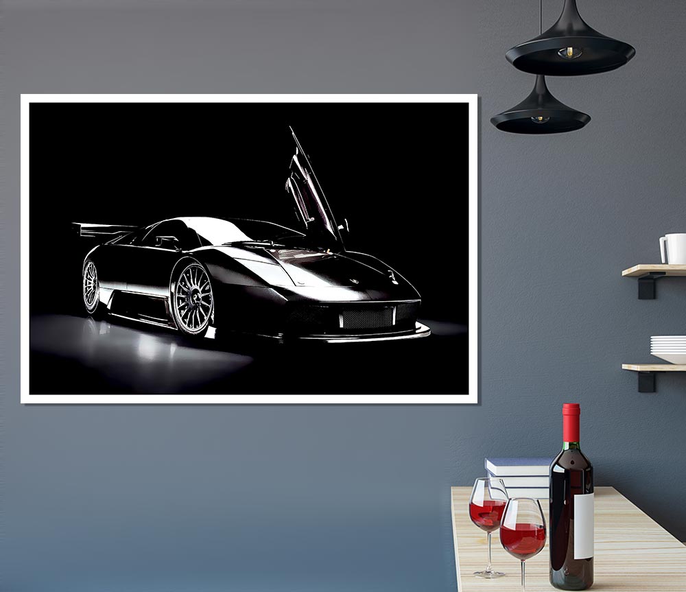 Lamborghini Murcielago Rgt 419 Print Poster Wall Art