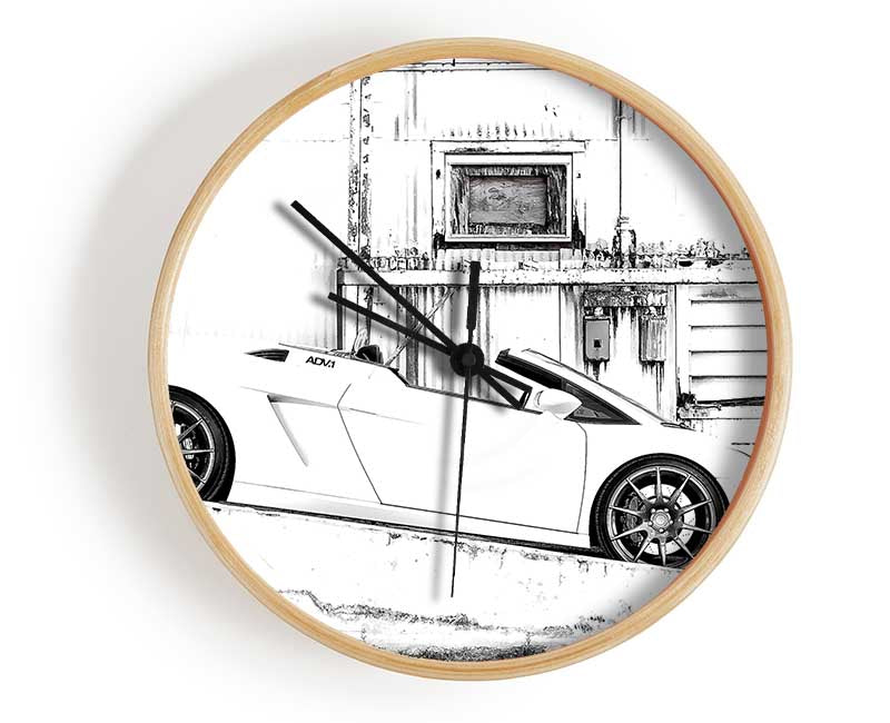 Lamborghini Gallardo Spyder Adv1 Wheels Clock - Wallart-Direct UK