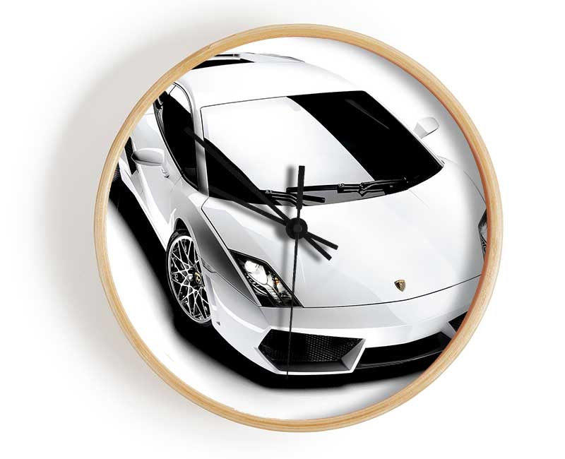 Lamborghini From Above Clock - Wallart-Direct UK