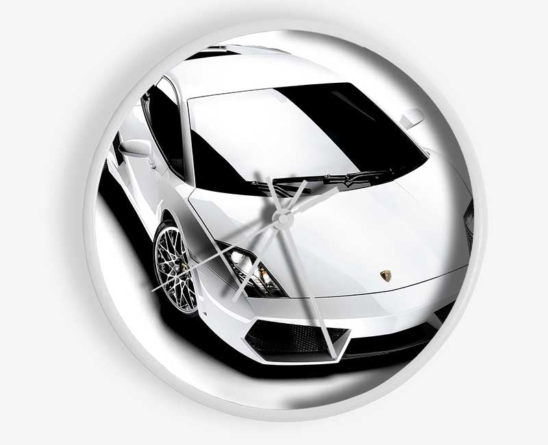 Lamborghini From Above Clock - Wallart-Direct UK